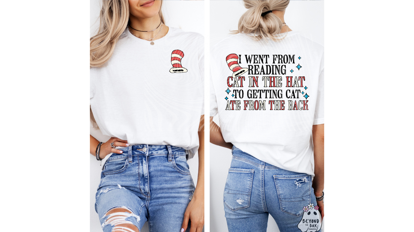 Snarky Cat in The Hat Couples Shirts Ready to Press DTF Transfer