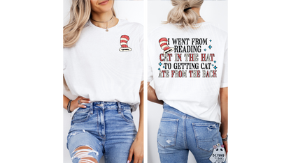 Snarky Cat in The Hat Couples Shirts Ready to Press DTF Transfer