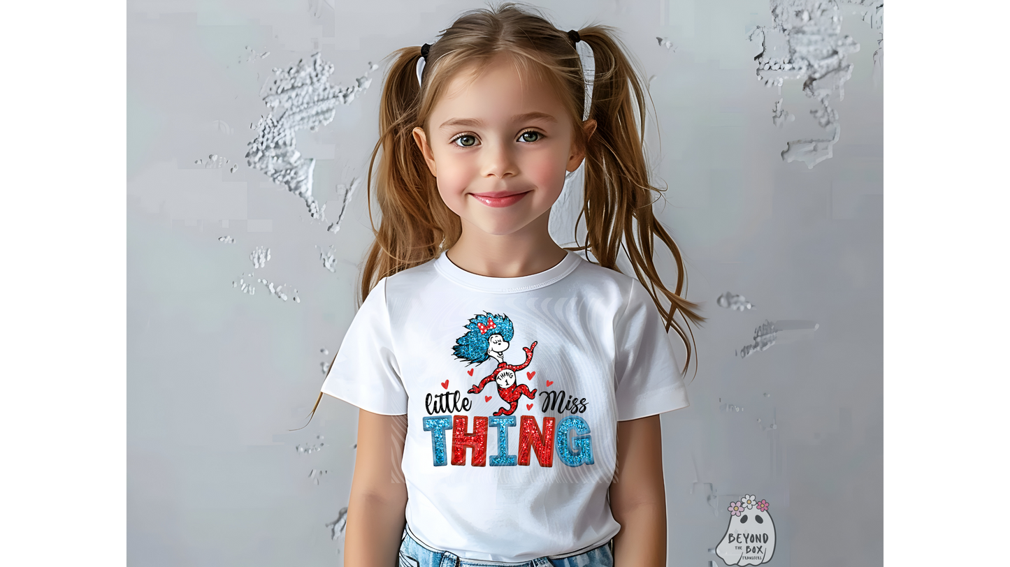 Little Miss Thing Dr. S Ready to Press DTF Transfer