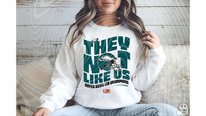 They Not Like Us Champions Ready to Press DTF Transfer