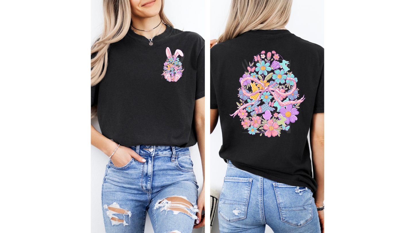 Floral Easter Ready to Press DTF Transfer