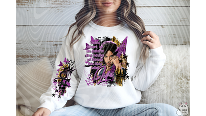 Purple Rain Ready to Press DTF Transfer