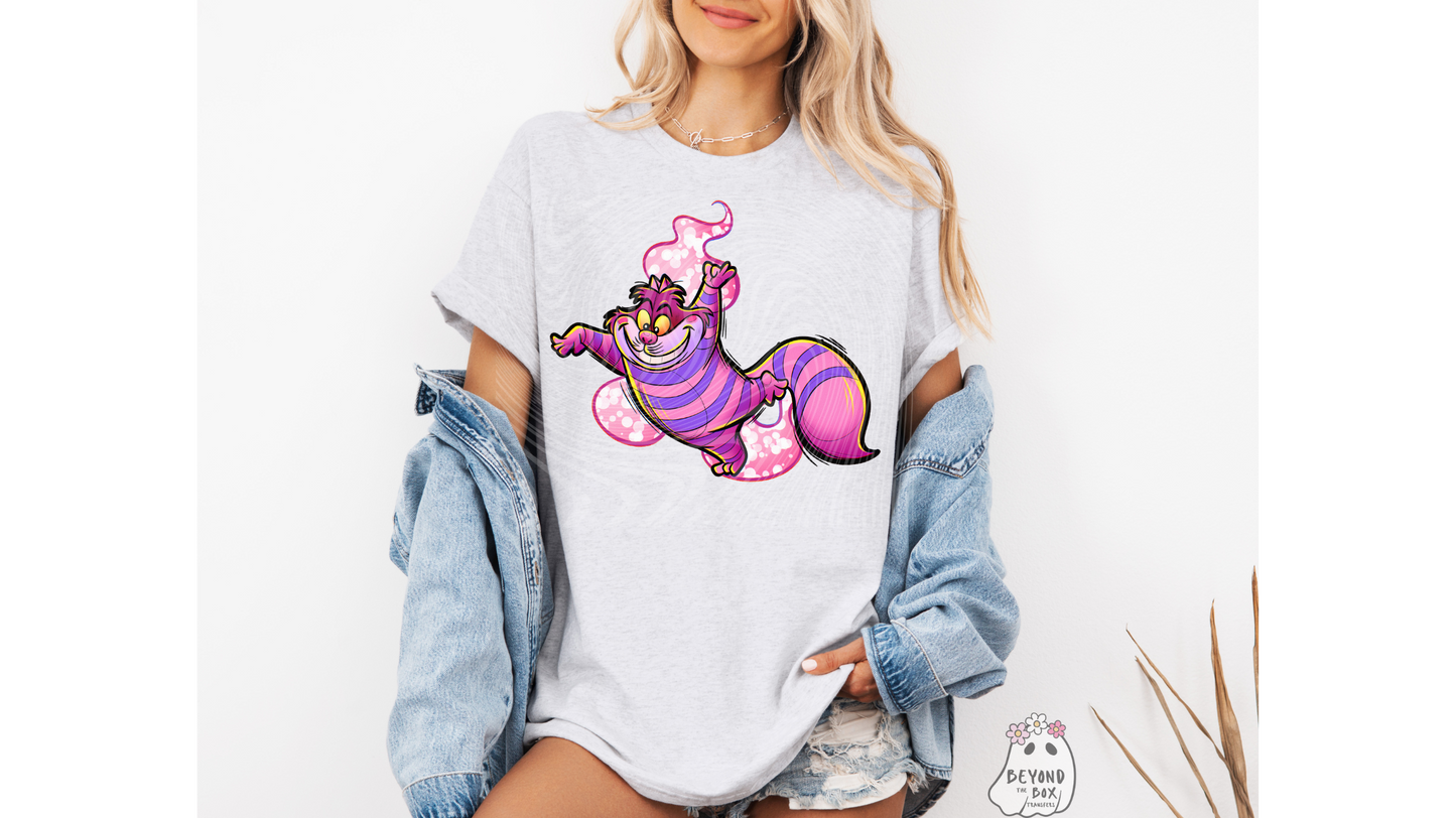Cheshire Cat Ready to Press DTF Transfer