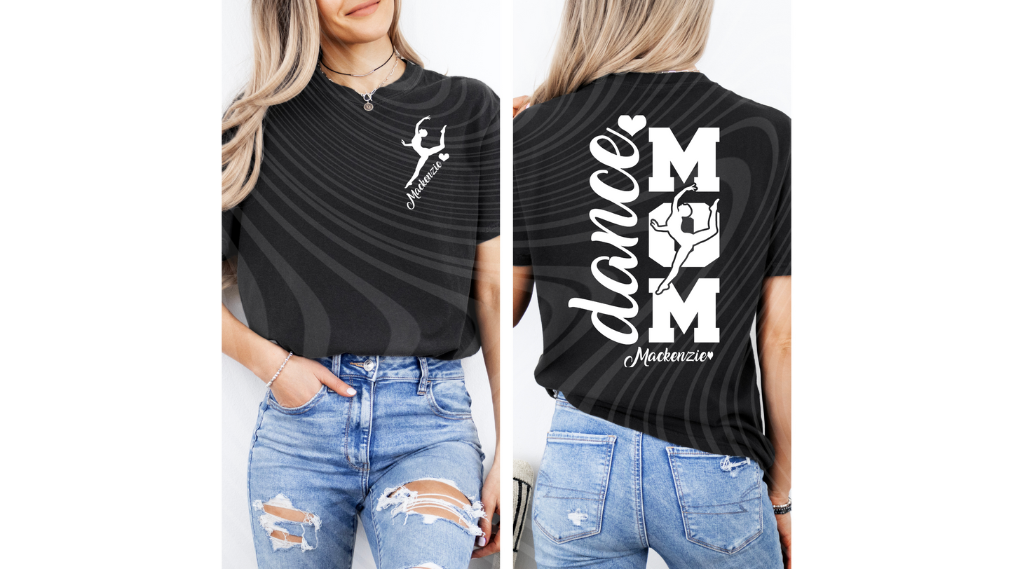 Dance Mom 3 Color options, Personalization Available ! Ready to Press DTF Transfer