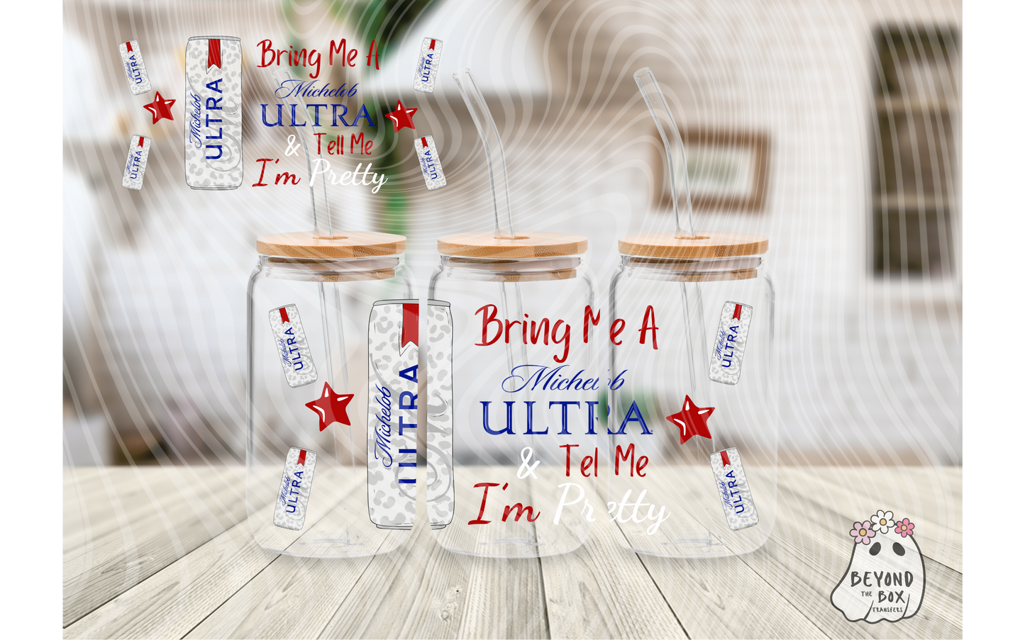 Tell Me I'm Pretty 16oz UVDTF wrap