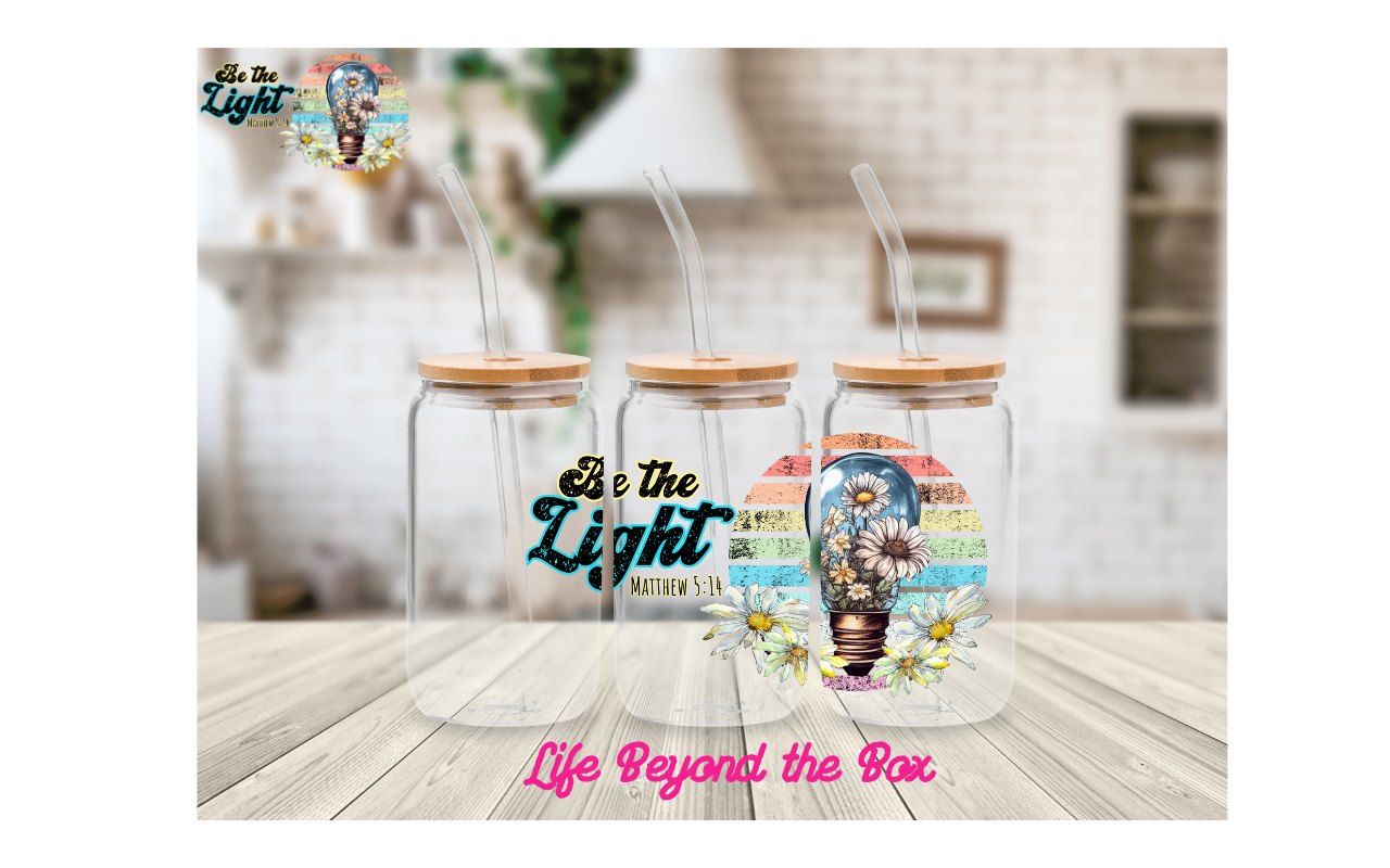 Be the light 16oz UVDTF wrap