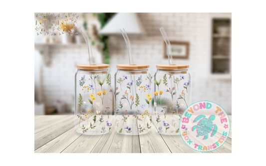 Floral Wildflowers 16oz UVDTF wrap