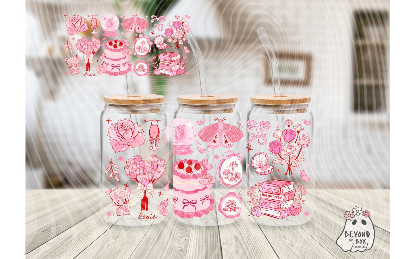 Pink Coquet 16oz UVDTF wrap