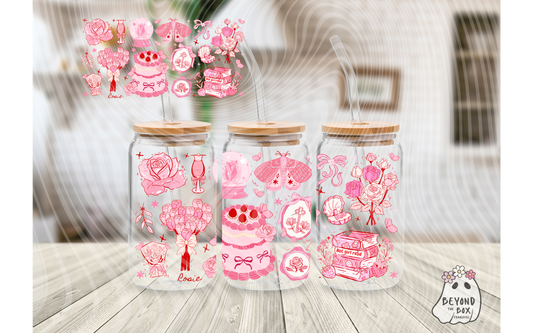 Pink Coquet 16oz UVDTF wrap