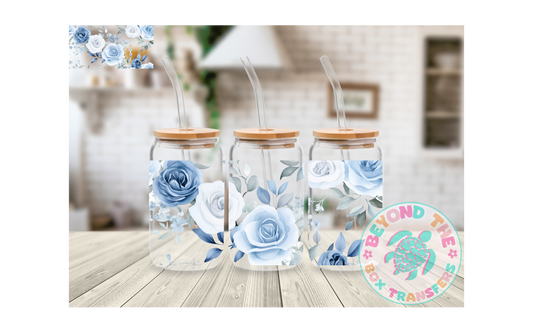 Blue Rose 16oz UVDTF wrap