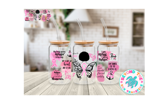 Breast Cancer 16oz UVDTF wrap