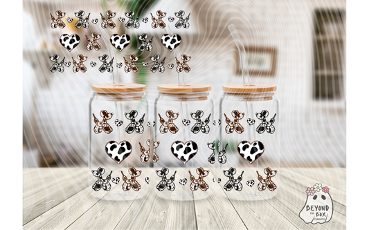 Western Balloon Dog 16oz UVDTF wrap