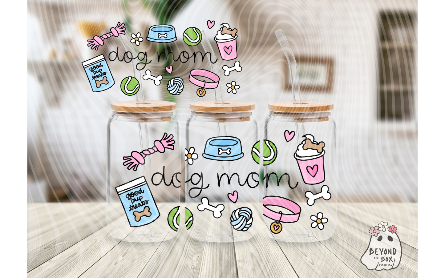 Dog Mom 16oz UVDTF wrap