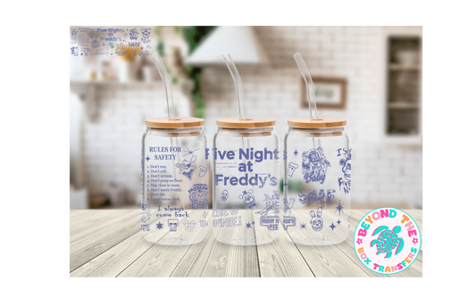 Blue Five Nights 16oz UVDTF wrap