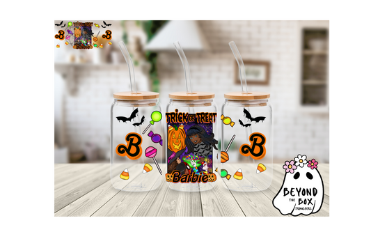 Trick or Treat Doll 16oz UVDTF wrap