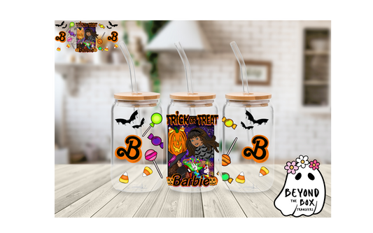 Trick or Treat Doll 16oz UVDTF wrap