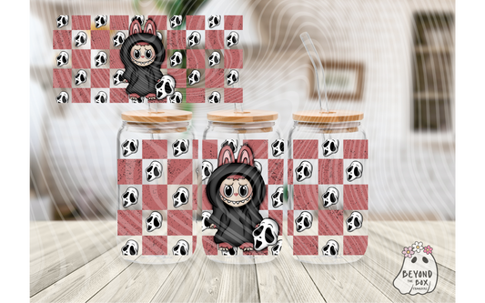 Ghostbubu labubu 16oz UVDTF wrap