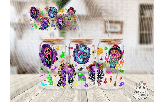 Neon Horror 16oz UVDTF wrap