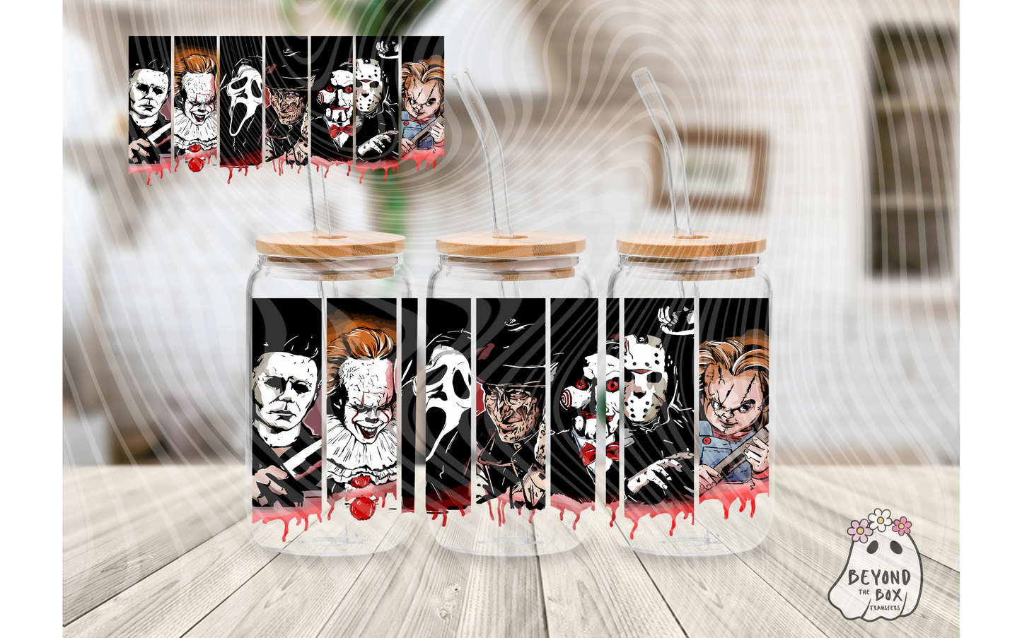 Horror 16oz UVDTF wrap