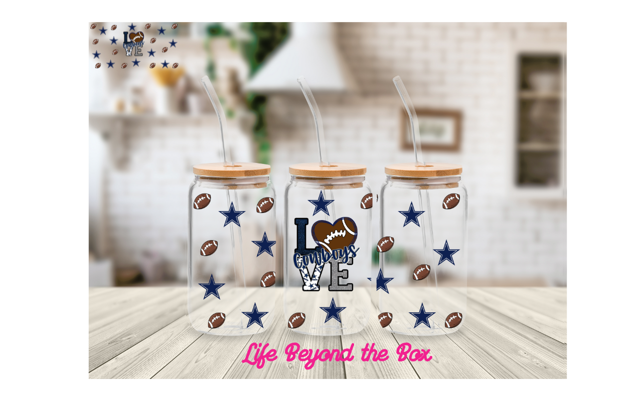 Cowboys 16oz UVDTF wrap
