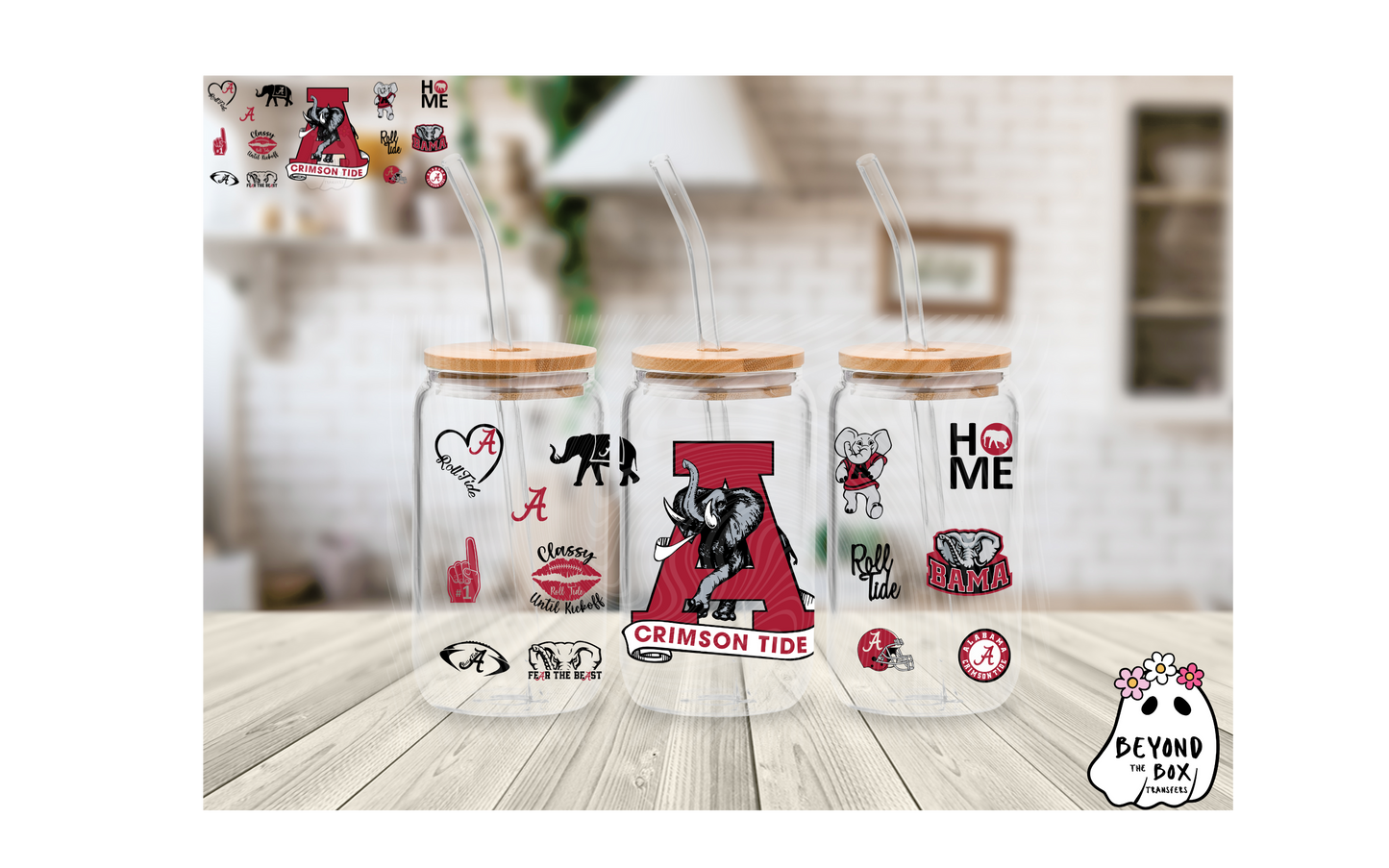 Roll Tide 16oz UVDTF wrap