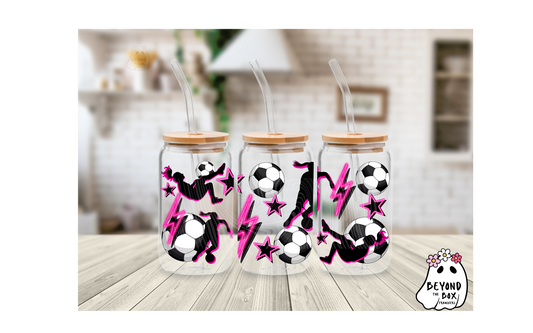 Girls Soccer 16oz UVDTF wrap