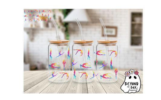 Rainbow Gymnastics 16oz UVDTF wrap