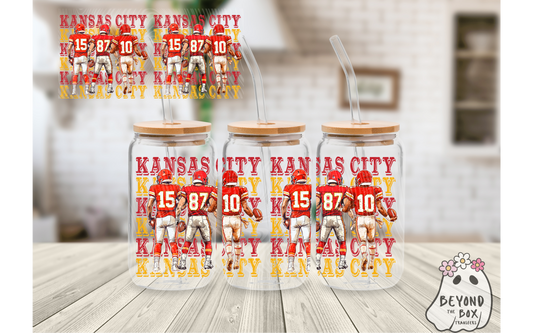 KC Football 16oz UVDTF Wrap