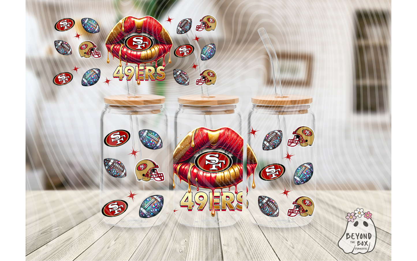 Football 16oz UVDTF wrap