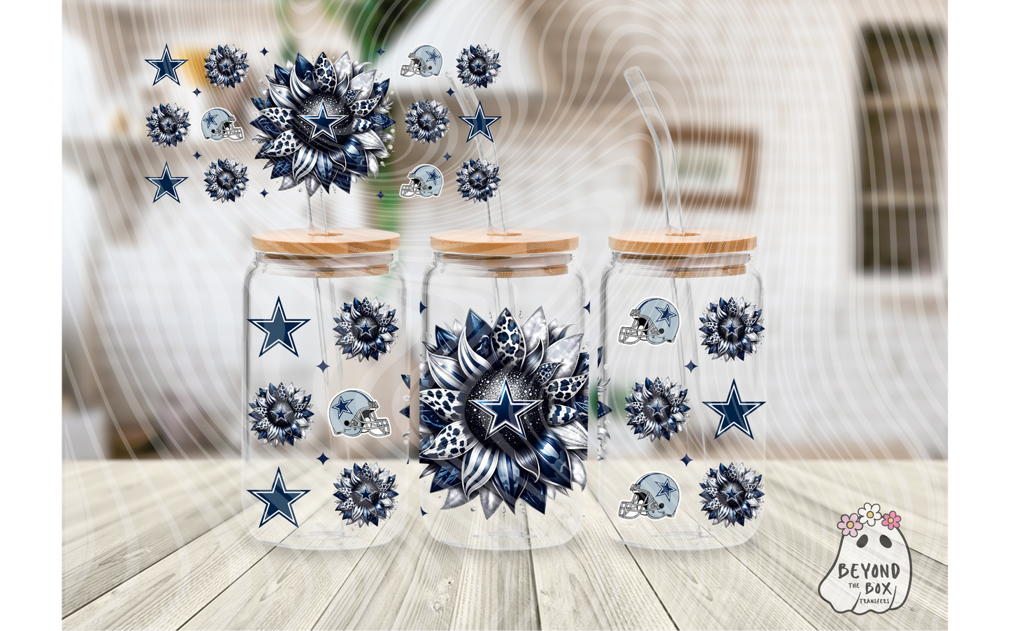 Cowboys 16oz UVDTF wrap