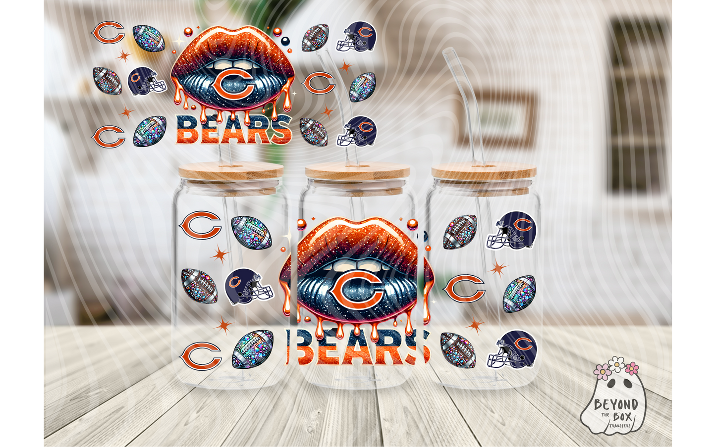 Football 16oz UVDTF wrap