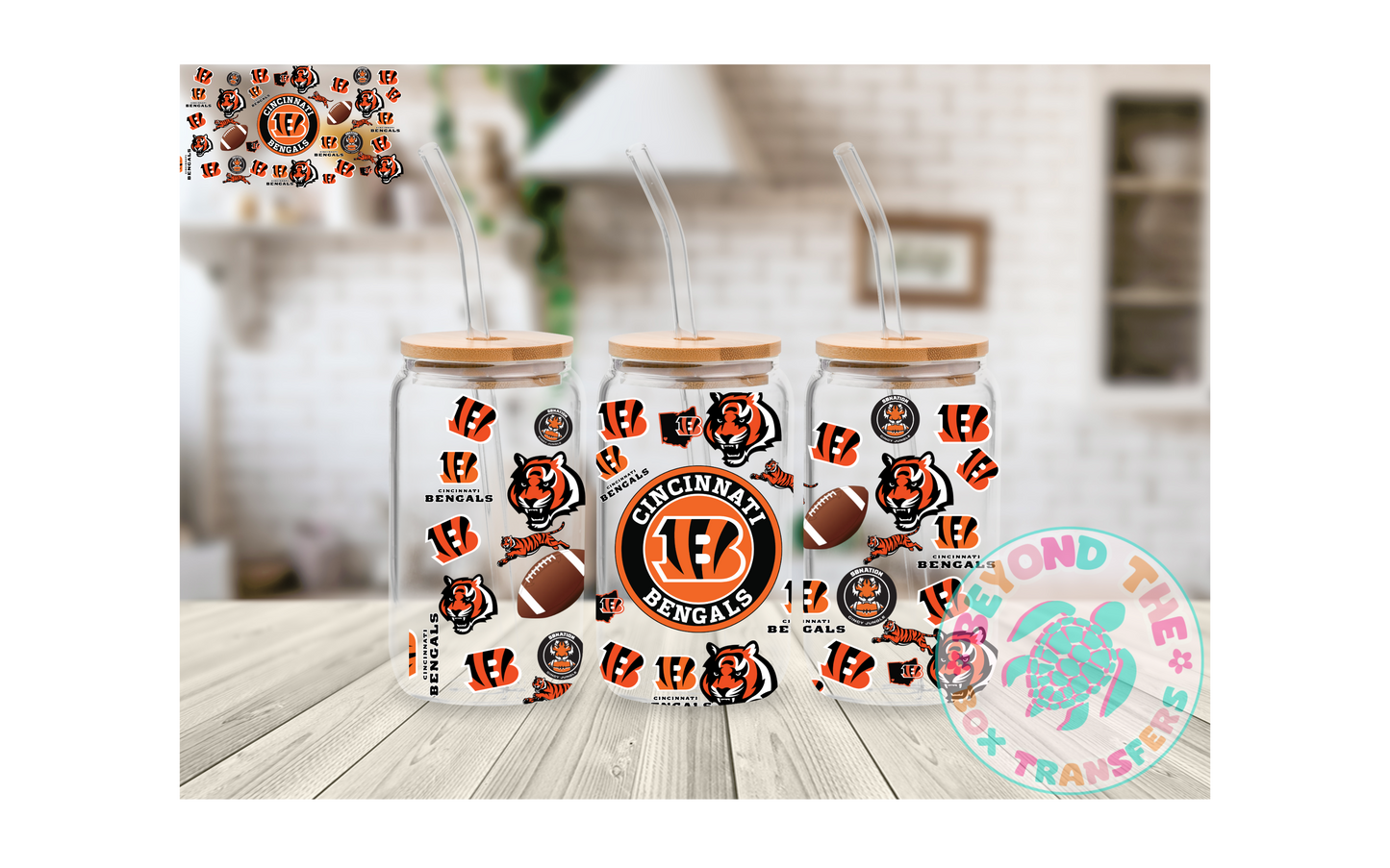 Football 16oz UVDTF wrap