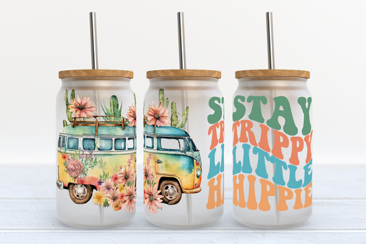 Stay Trippy Little Hippy 16oz UVDTF Wrap/Decal set