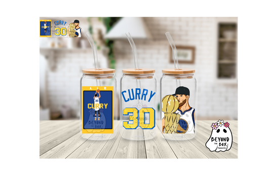 Curry Men's Basketball 16oz UVDTF wrap