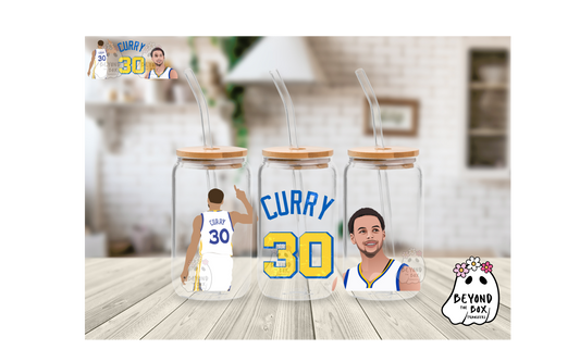 Curry Men's Basketball 16oz UVDTF wrap