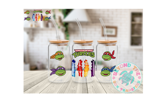 TMNT  16oz UVDTF wrap