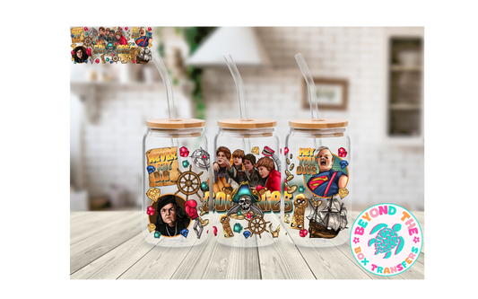 Goonies Never Die 16oz UVDTF wrap