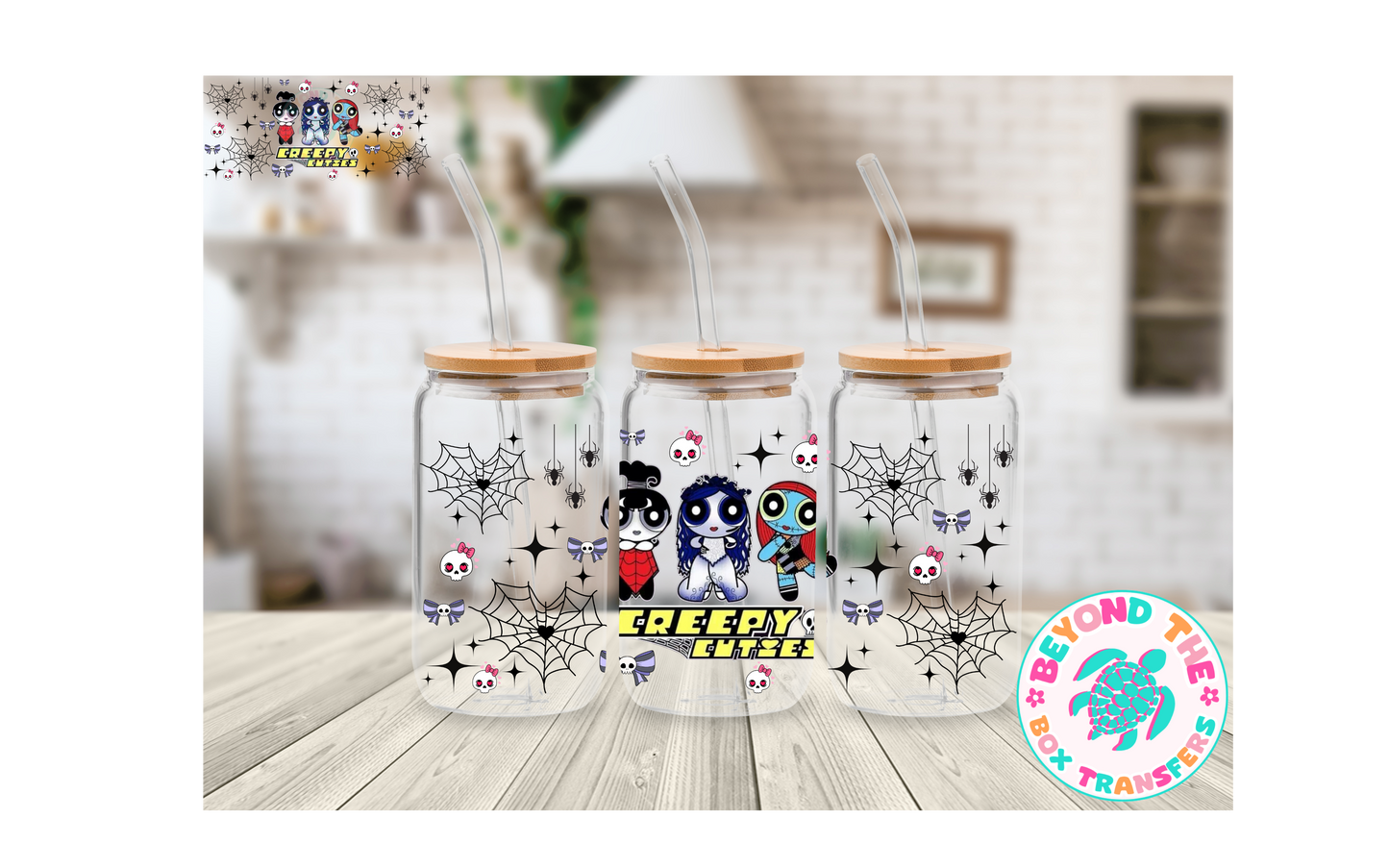 Creepy Cuties 16oz UVDTF wrap