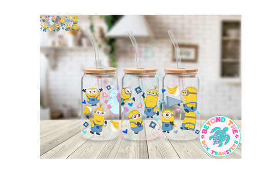 Minions 16oz UVDTF Wrap