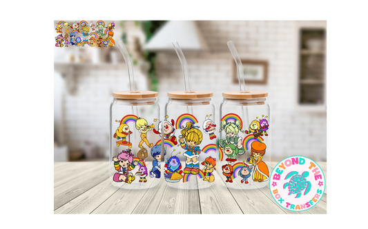 Rainbow Brite 16oz UVDTF wrap