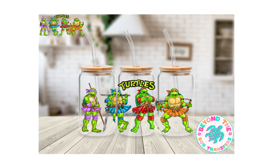 TMNT Ballerina's 16oz UVDTF wrap