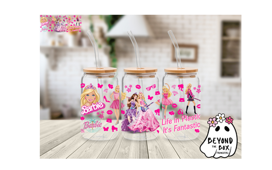 Pink Doll 16oz UVDTF wrap