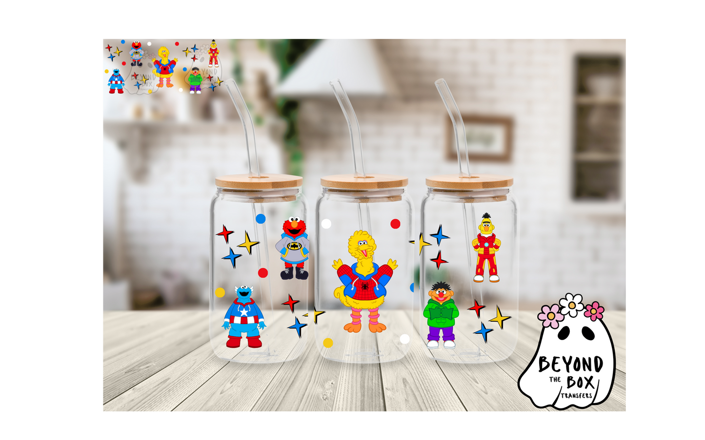 Superhero Street 16oz UVDTF Wrap