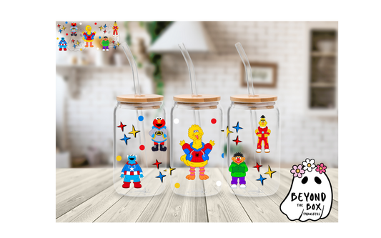 Superhero Street 16oz UVDTF Wrap