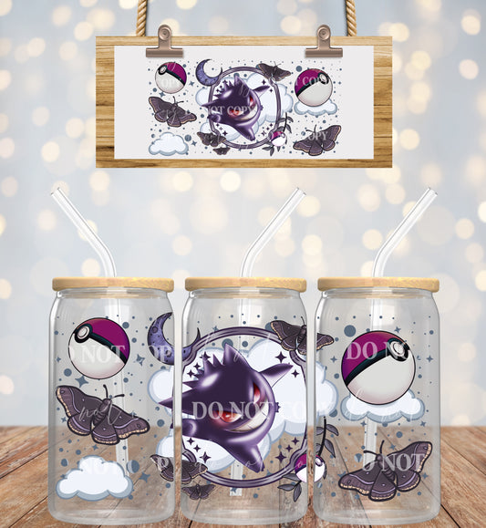 Gotta Catch Em all Gengar 16oz UVDTF Wrap