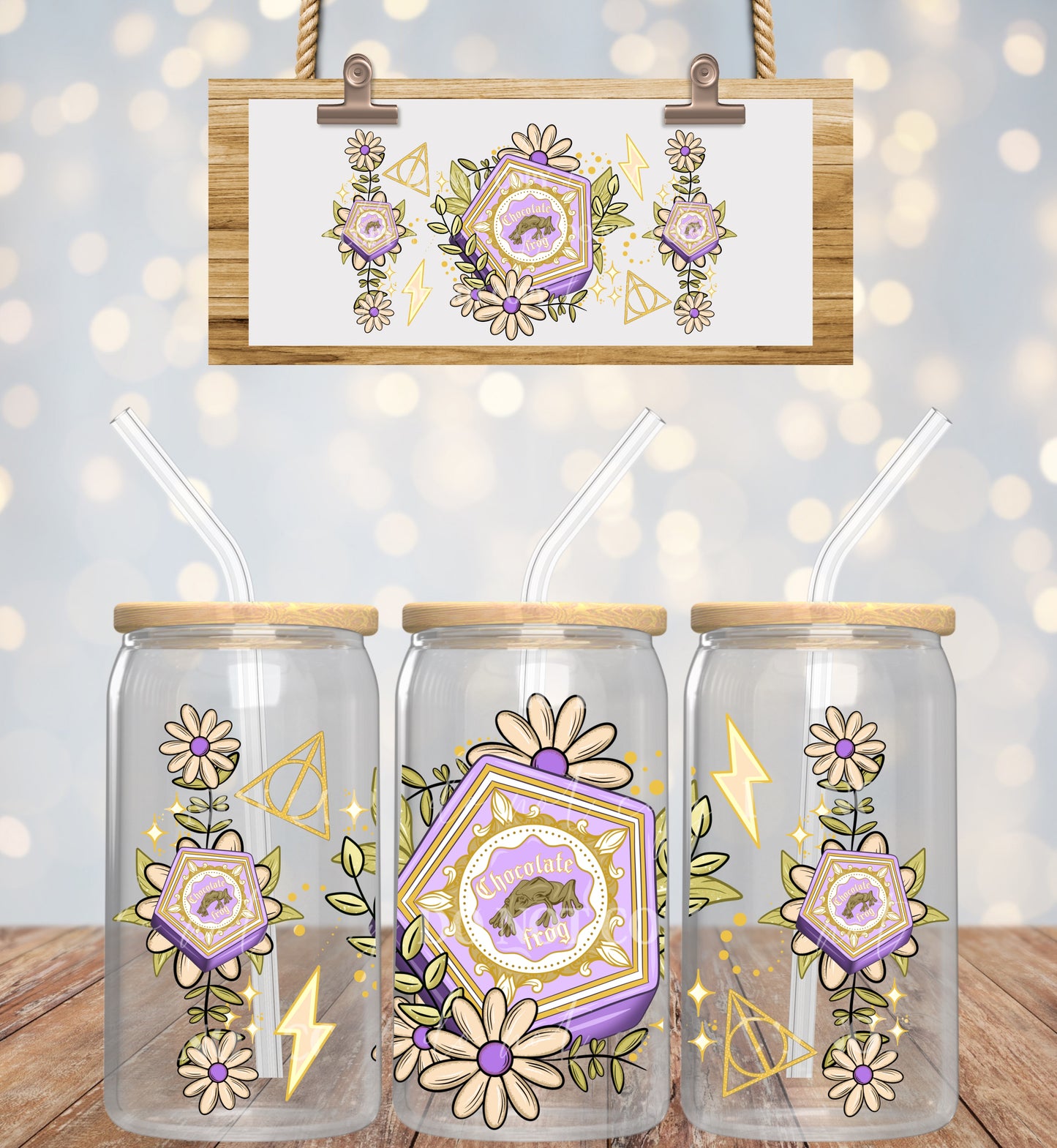 H.P. Chocolate Frogs 16oz UVDTF wrap