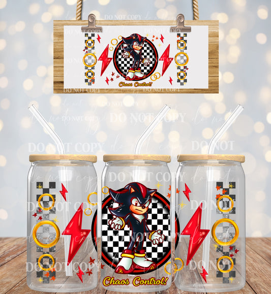 Blue hedgehog 16oz UVDTF wrap