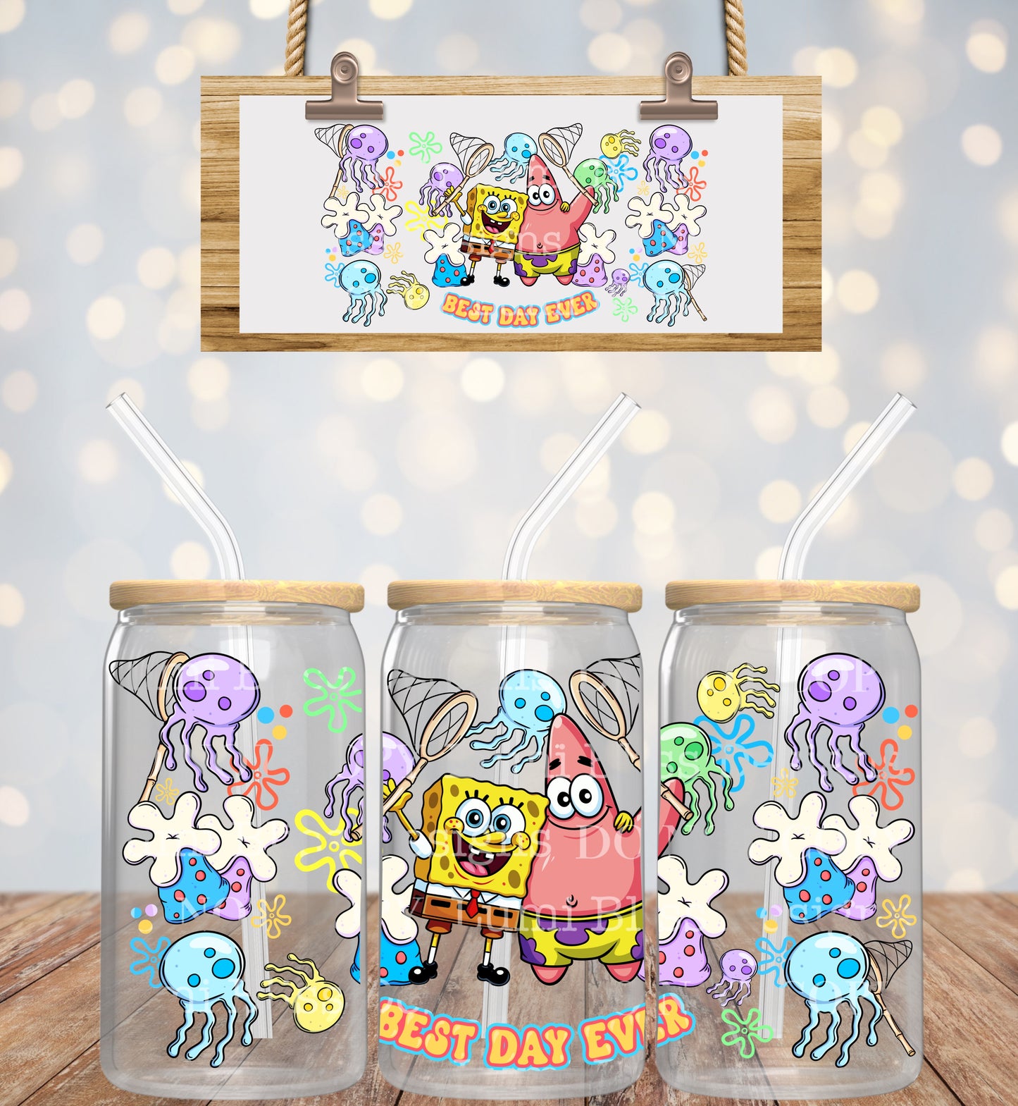 S.B. Square Pants 16oz UVDTF wrap