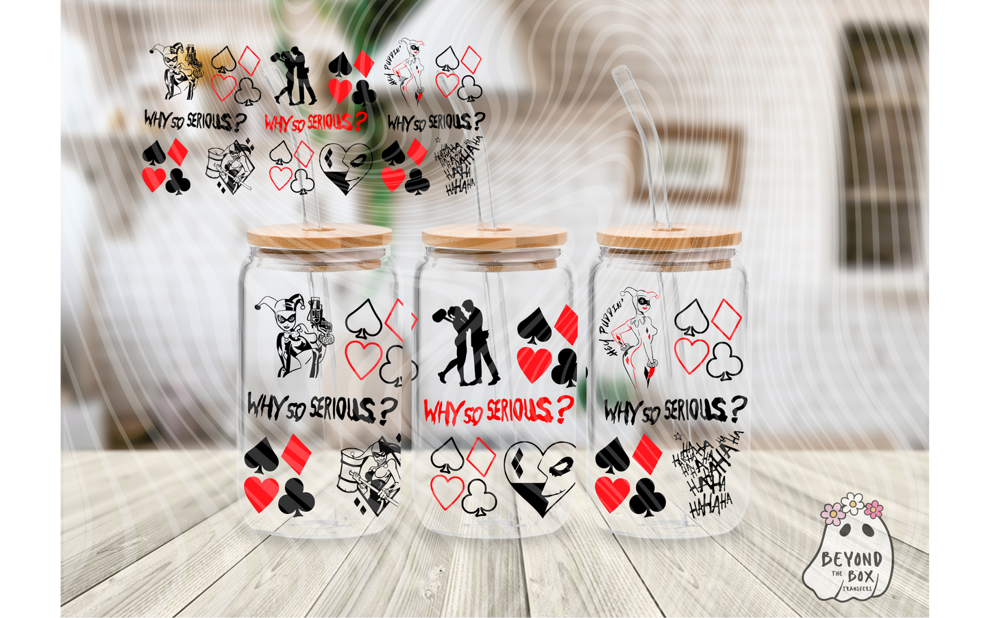 Joker & Quinn 16oz UVDTF wrap