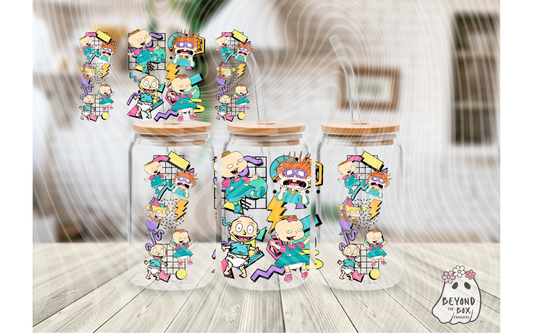 90's cartoon 16oz UVDTF wrap